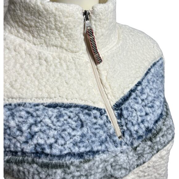 Vintage Weatherproof Original Sherpa Fleece Zip Pullover Jacket, Medium - Picture 10 of 16